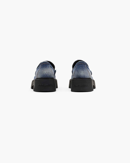 Marc Jacobs Quality | The Faded Denim Frankie Loafer Faded Vintage Indigo