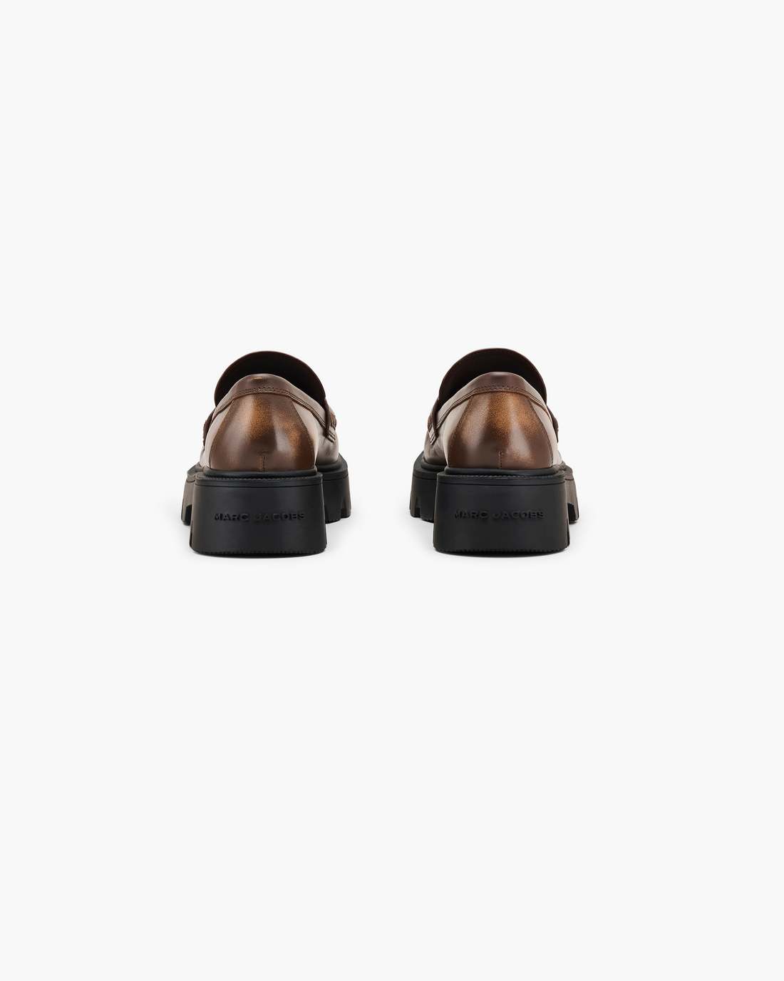 Marc Jacobs Value | The Distressed Leather Frankie Loafer Ebony