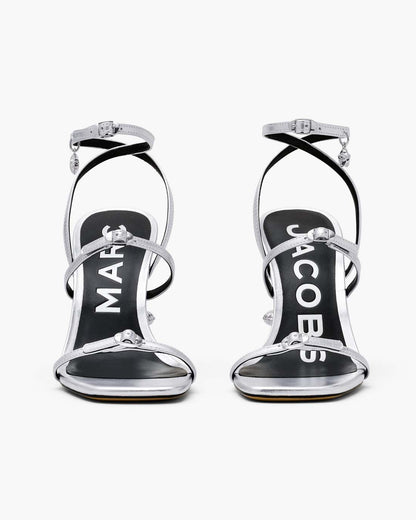 Marc Jacobs Sale | The Metallic Leather Daisy Heel Silver