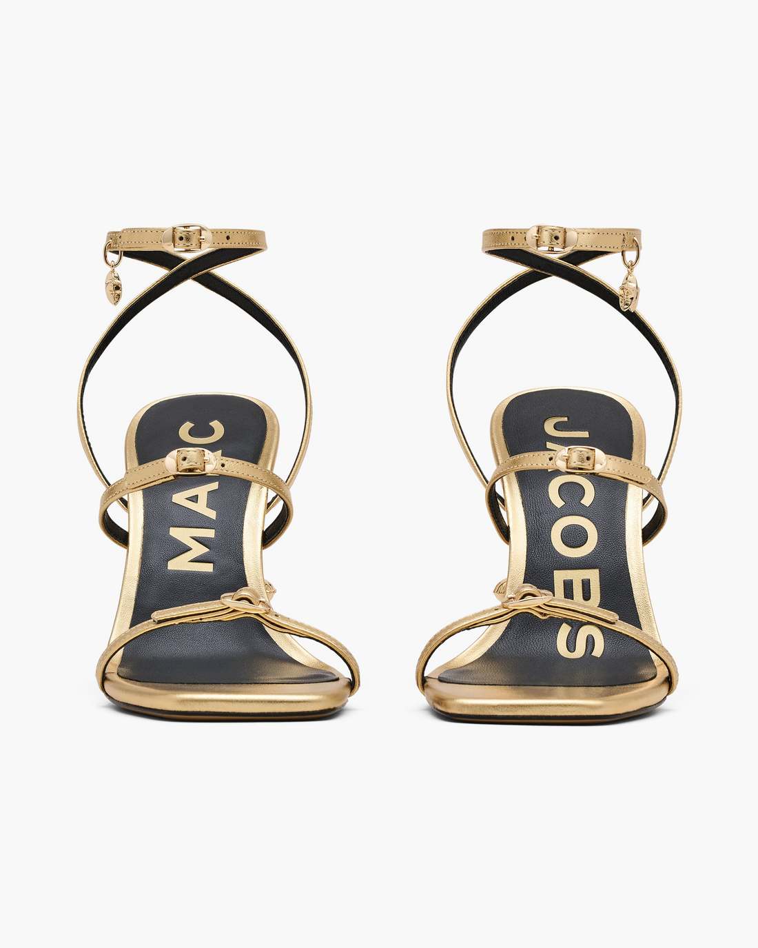 Marc Jacobs Latest | The Metallic Leather Daisy Heel Gold