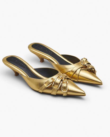 Marc Jacobs Special Offer | The Emma Kitten Heel Shiny Gold
