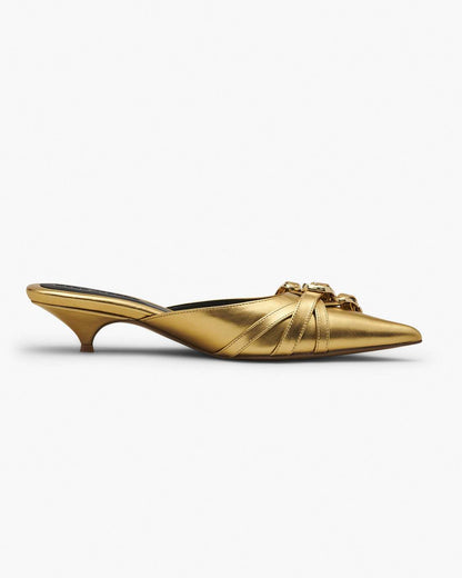 Marc Jacobs Special Offer | The Emma Kitten Heel Shiny Gold