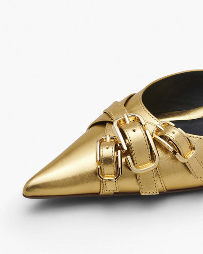 Marc Jacobs Special Offer | The Emma Kitten Heel Shiny Gold