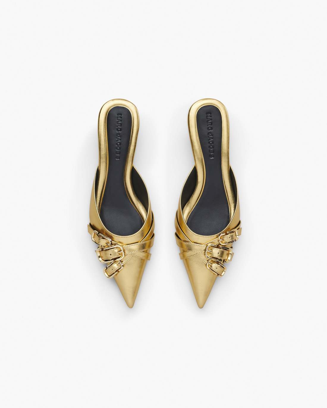 Marc Jacobs Special Offer | The Emma Kitten Heel Shiny Gold