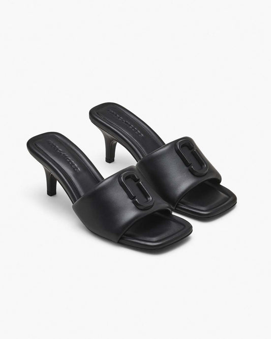 Marc Jacobs Featured | The Leather J Marc Heeled Sandal Black
