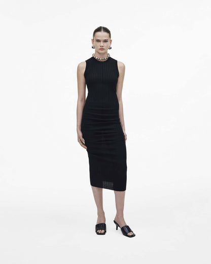 Marc Jacobs Featured | The Leather J Marc Heeled Sandal Black