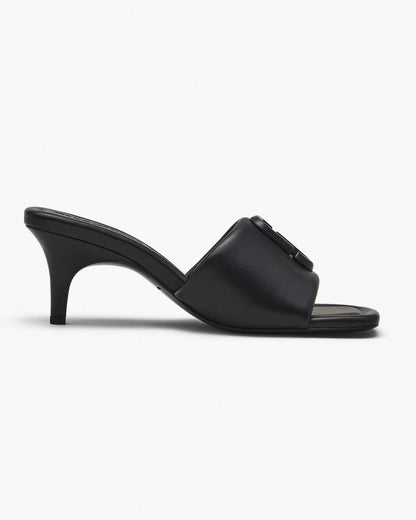Marc Jacobs Featured | The Leather J Marc Heeled Sandal Black