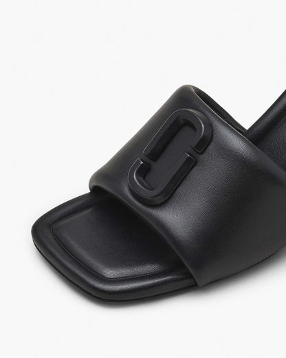 Marc Jacobs Featured | The Leather J Marc Heeled Sandal Black