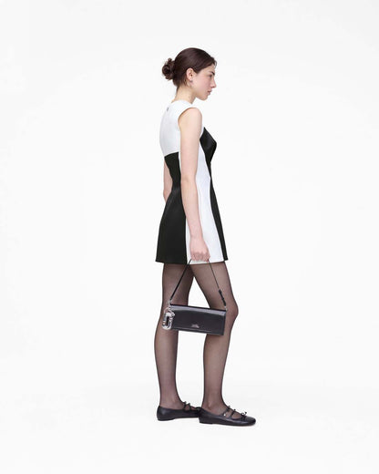 Marc Jacobs New | Seamed Up Satin Dress Black/White