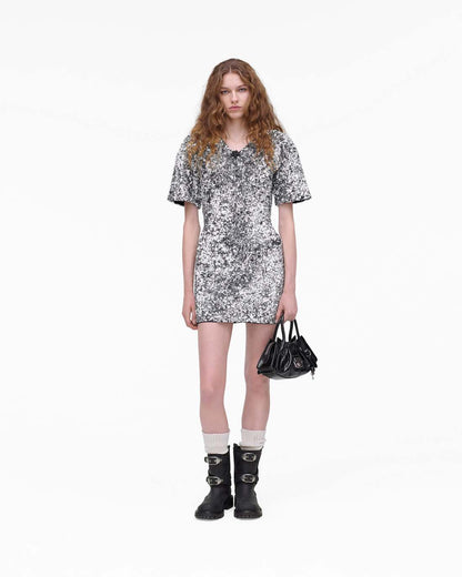 Marc Jacobs Essential | Sequin V-Neck Knit Dress Silver