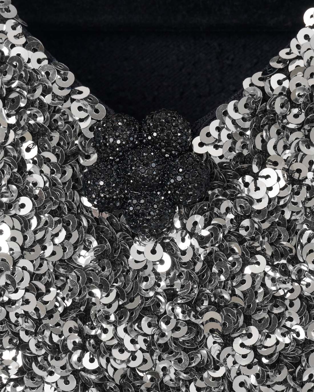 Marc Jacobs Essential | Sequin V-Neck Knit Dress Silver