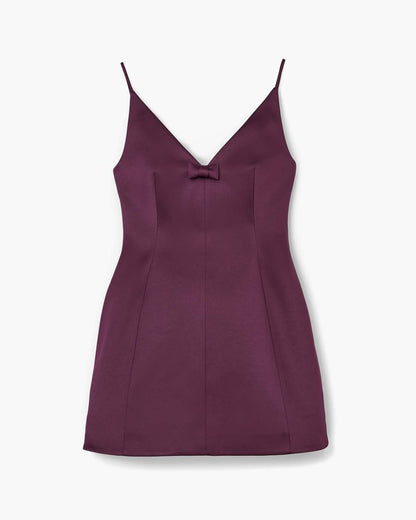 Marc Jacobs Latest | Satin Bow Dress Dark Plum