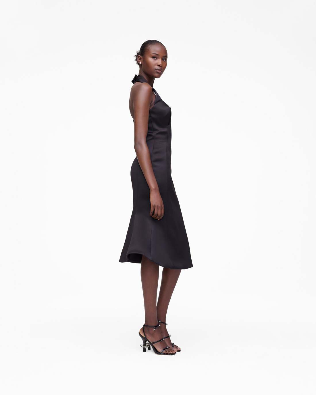Marc Jacobs Trending | Sculpted Satin Halter Dress Black