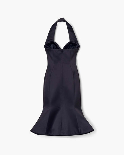 Marc Jacobs Trending | Sculpted Satin Halter Dress Black