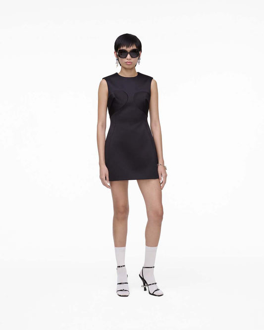 Marc Jacobs Premium | Seamed Up Satin Dress Black