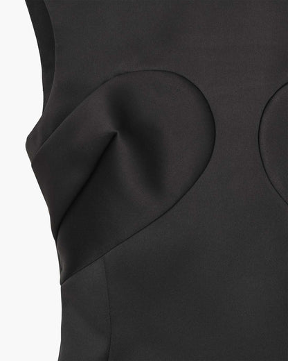 Marc Jacobs Premium | Seamed Up Satin Dress Black