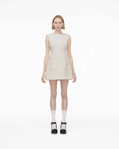Marc Jacobs Smart Buy | Sculptural Tweed Dress Ivory