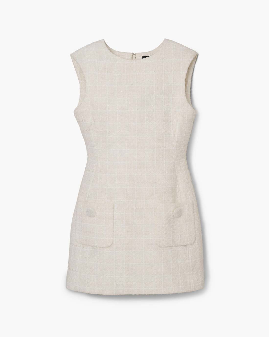 Marc Jacobs Smart Buy | Sculptural Tweed Dress Ivory