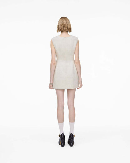 Marc Jacobs Smart Buy | Sculptural Tweed Dress Ivory