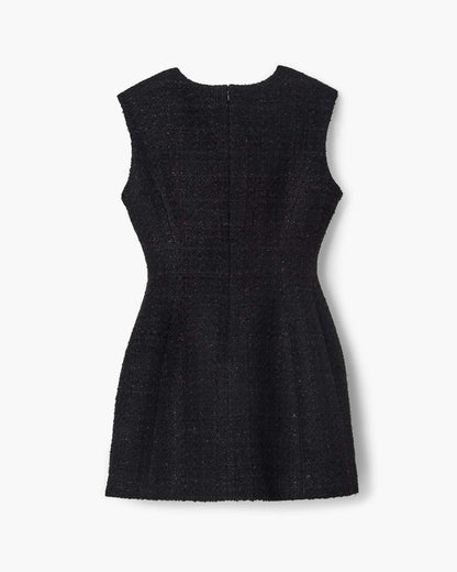 Marc Jacobs Classic | Sculptural Tweed Dress Black