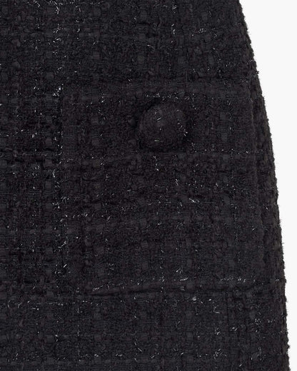Marc Jacobs Classic | Sculptural Tweed Dress Black
