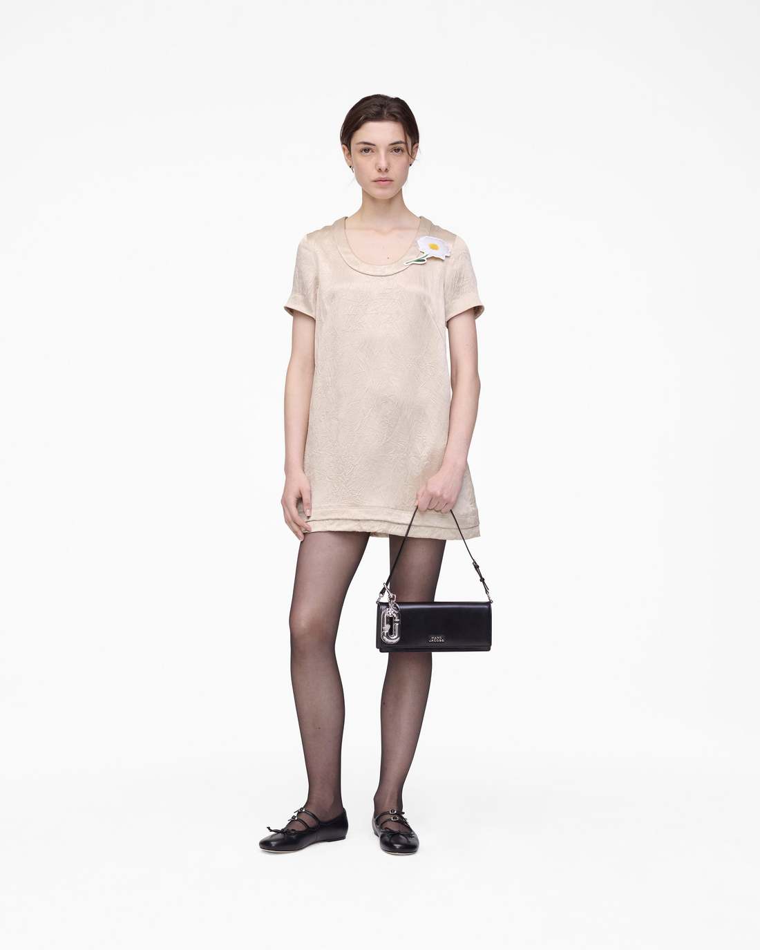 Marc Jacobs Best Price | Crushed Satin Dress Champagne