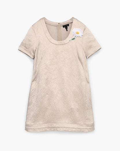 Marc Jacobs Best Price | Crushed Satin Dress Champagne