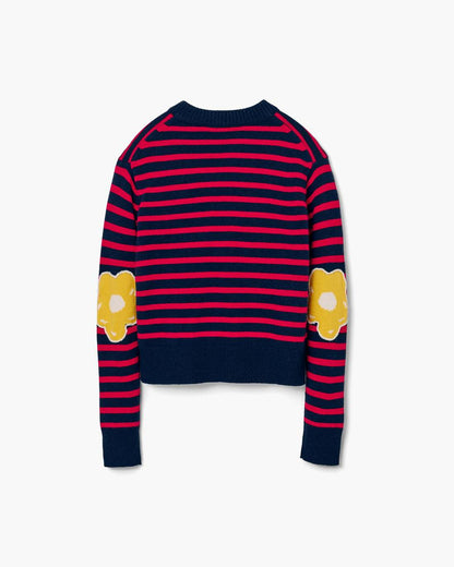 Marc Jacobs Sale | Joy Striped Crewneck Navy/Red