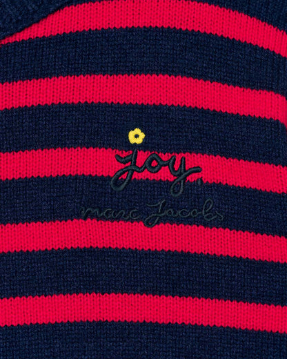 Marc Jacobs Sale | Joy Striped Crewneck Navy/Red