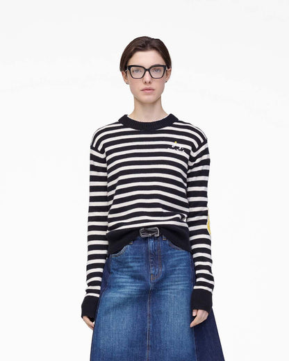 Marc Jacobs Value | Joy Striped Crewneck Black/White