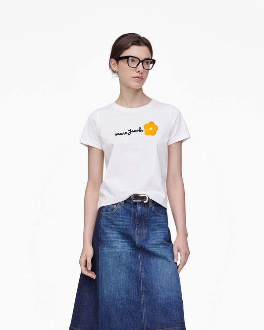Marc Jacobs Best Price | Daisy Logo Slim Tee White