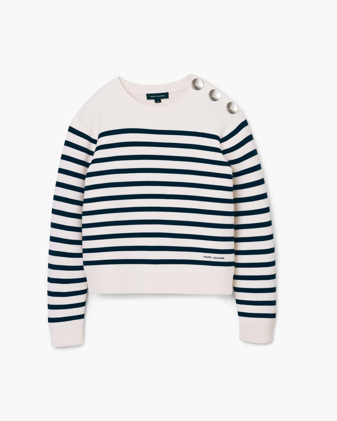 Marc Jacobs Exclusive | Breton Stripe Crewneck White/Navy
