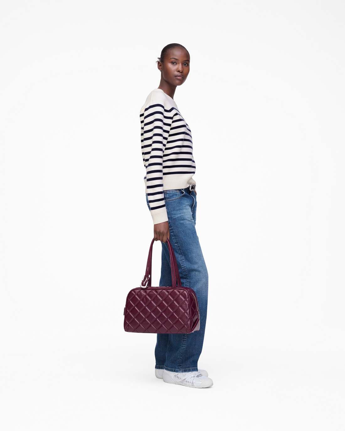 Marc Jacobs Exclusive | Breton Stripe Crewneck White/Navy