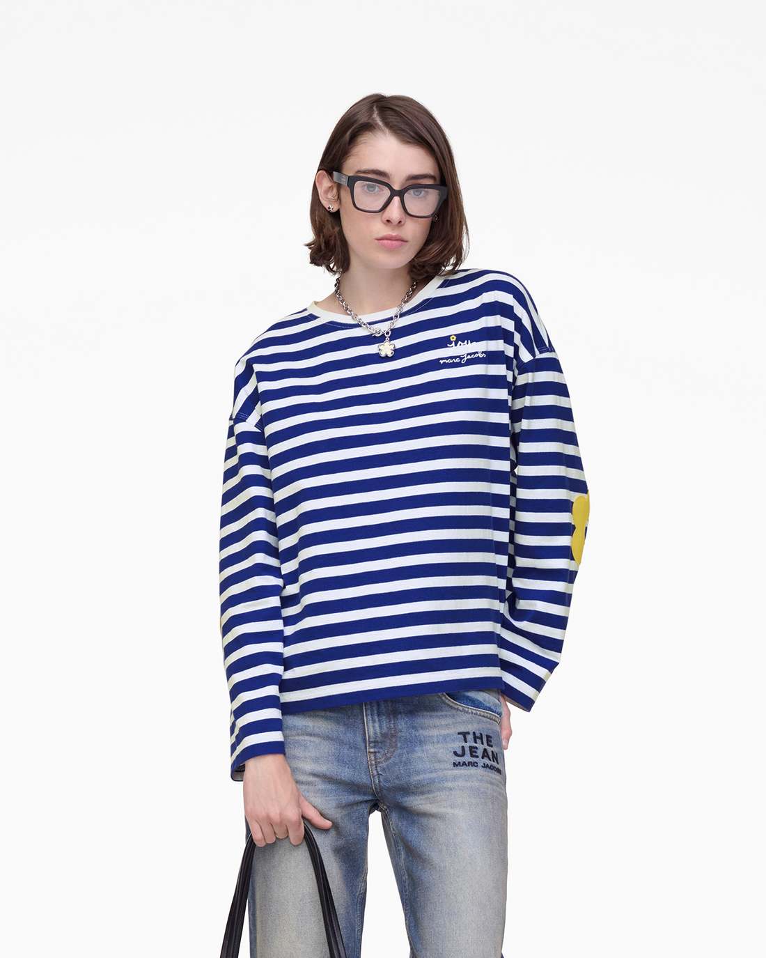 Marc Jacobs Classic | Daisy Striped Longsleeve Pansy/White