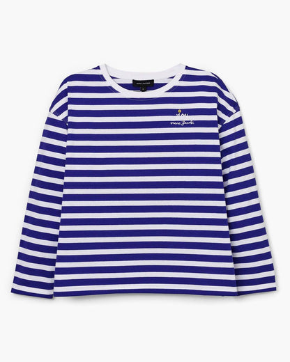 Marc Jacobs Classic | Daisy Striped Longsleeve Pansy/White