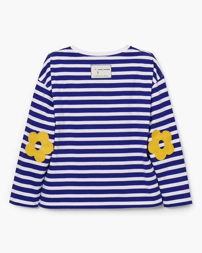 Marc Jacobs Classic | Daisy Striped Longsleeve Pansy/White
