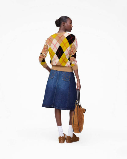 Marc Jacobs Sale | Preppy Daisy Argyle Crewneck Joy Yellow Multi