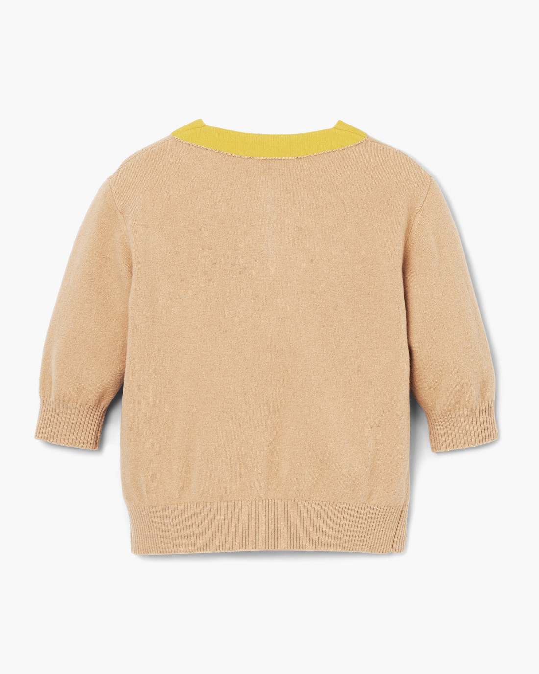 Marc Jacobs Popular | Trompe L'Oeil Knit Polo Camel