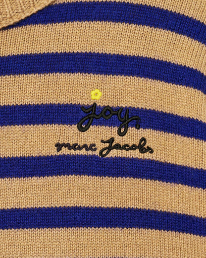 Marc Jacobs Best Price | Joy Striped Crewneck Camel/Pansy