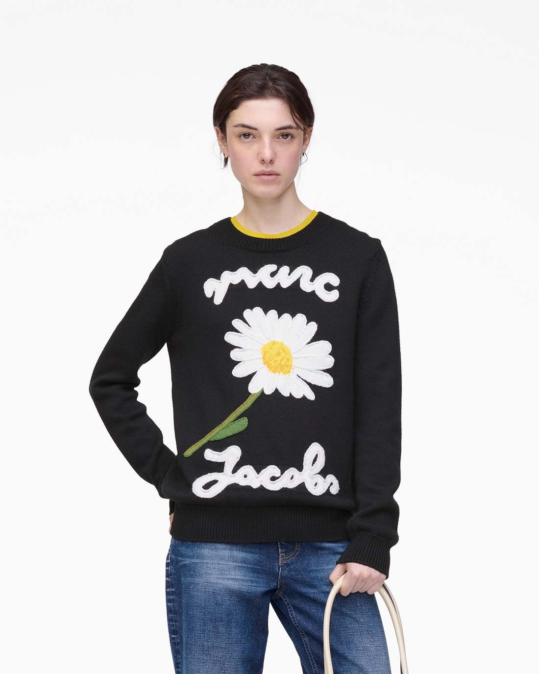 Marc Jacobs Value | Marc Is Joy Jacquard Crewneck Black