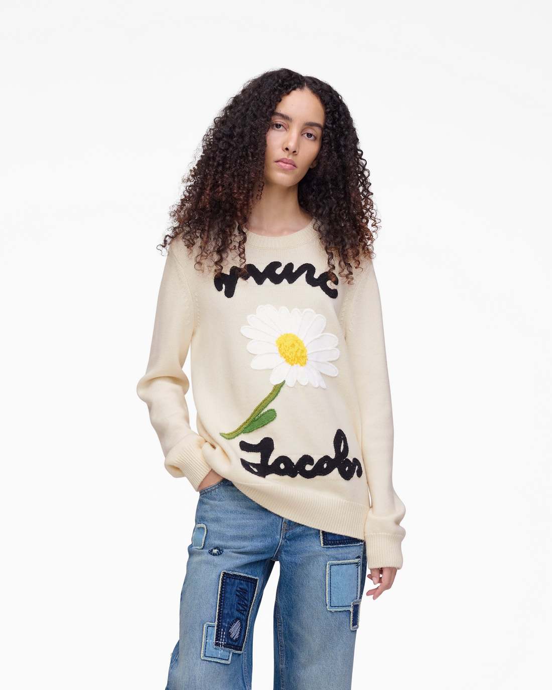 Marc Jacobs Sale | Marc Is Joy Jacquard Crewneck Ivory