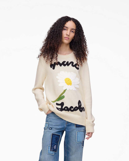 Marc Jacobs Sale | Marc Is Joy Jacquard Crewneck Ivory