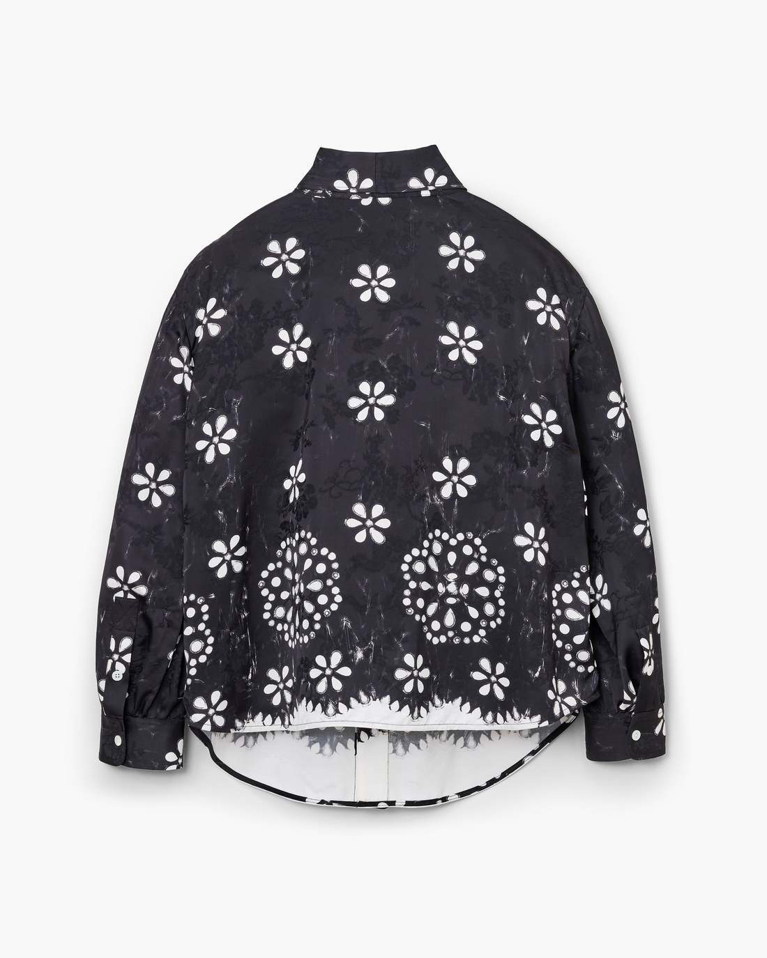 Marc Jacobs Latest | Trompe L'Oeil Eyelet Bow Blouse Black/White