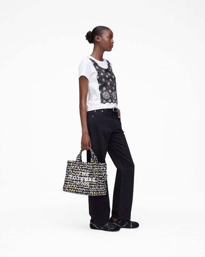 Marc Jacobs Premium | Trompe L'Oeil Eyelet Slim Tee White Multi