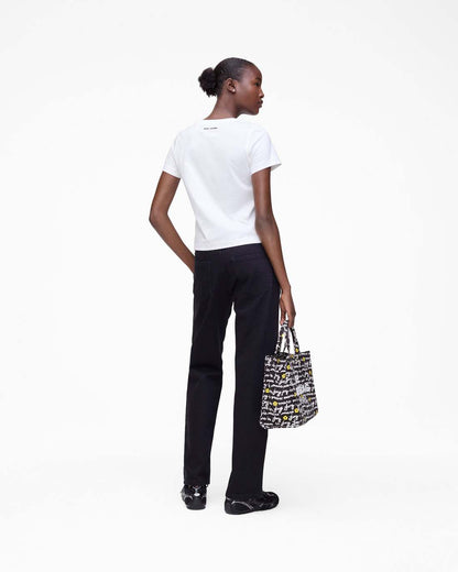 Marc Jacobs Premium | Trompe L'Oeil Eyelet Slim Tee White Multi