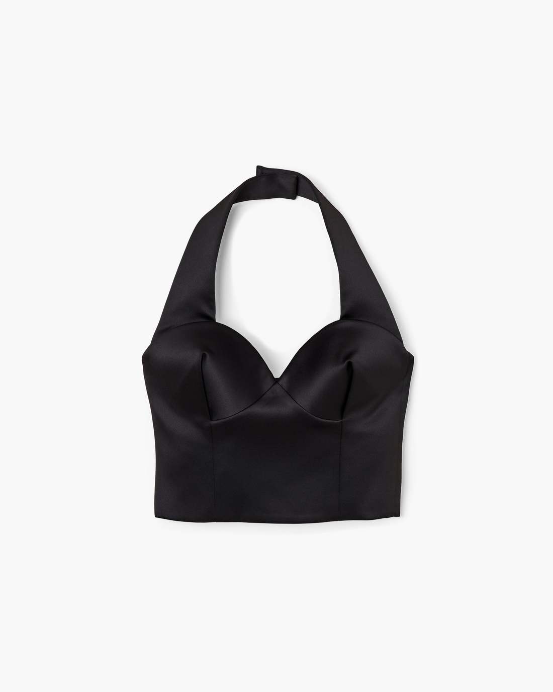 Marc Jacobs Special Offer | Sculpted Satin Halter Top Black