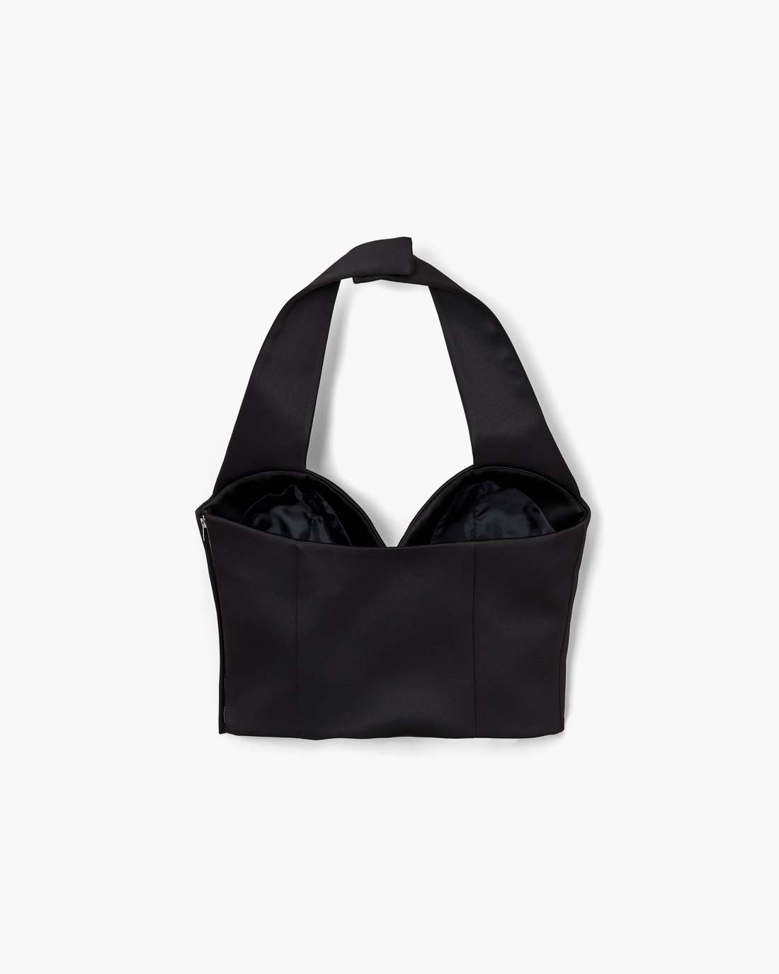 Marc Jacobs Special Offer | Sculpted Satin Halter Top Black