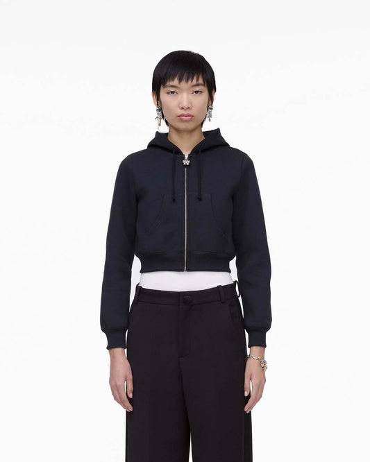 Marc Jacobs Exclusive | Charm Cropped Hoodie Black