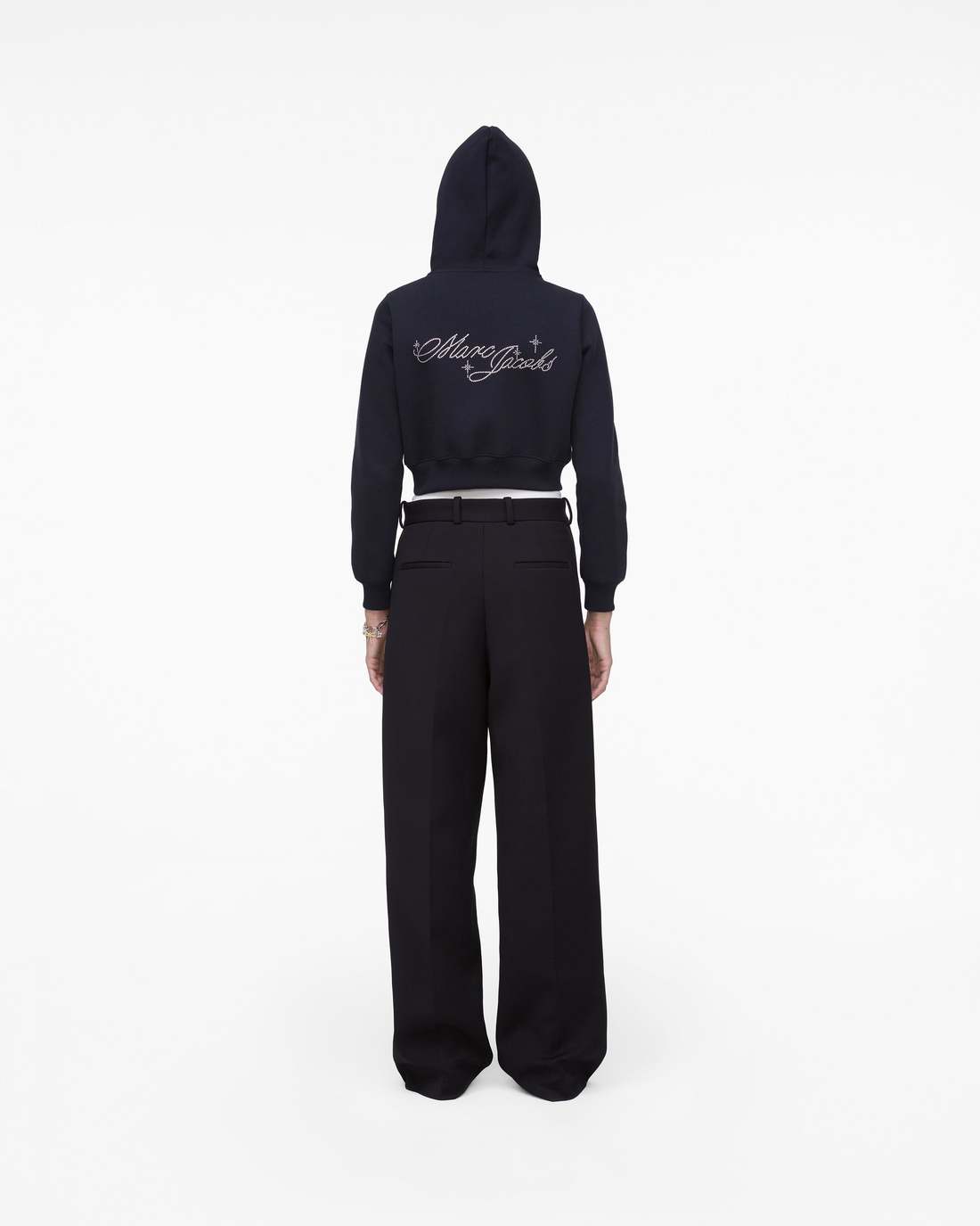 Marc Jacobs Exclusive | Charm Cropped Hoodie Black
