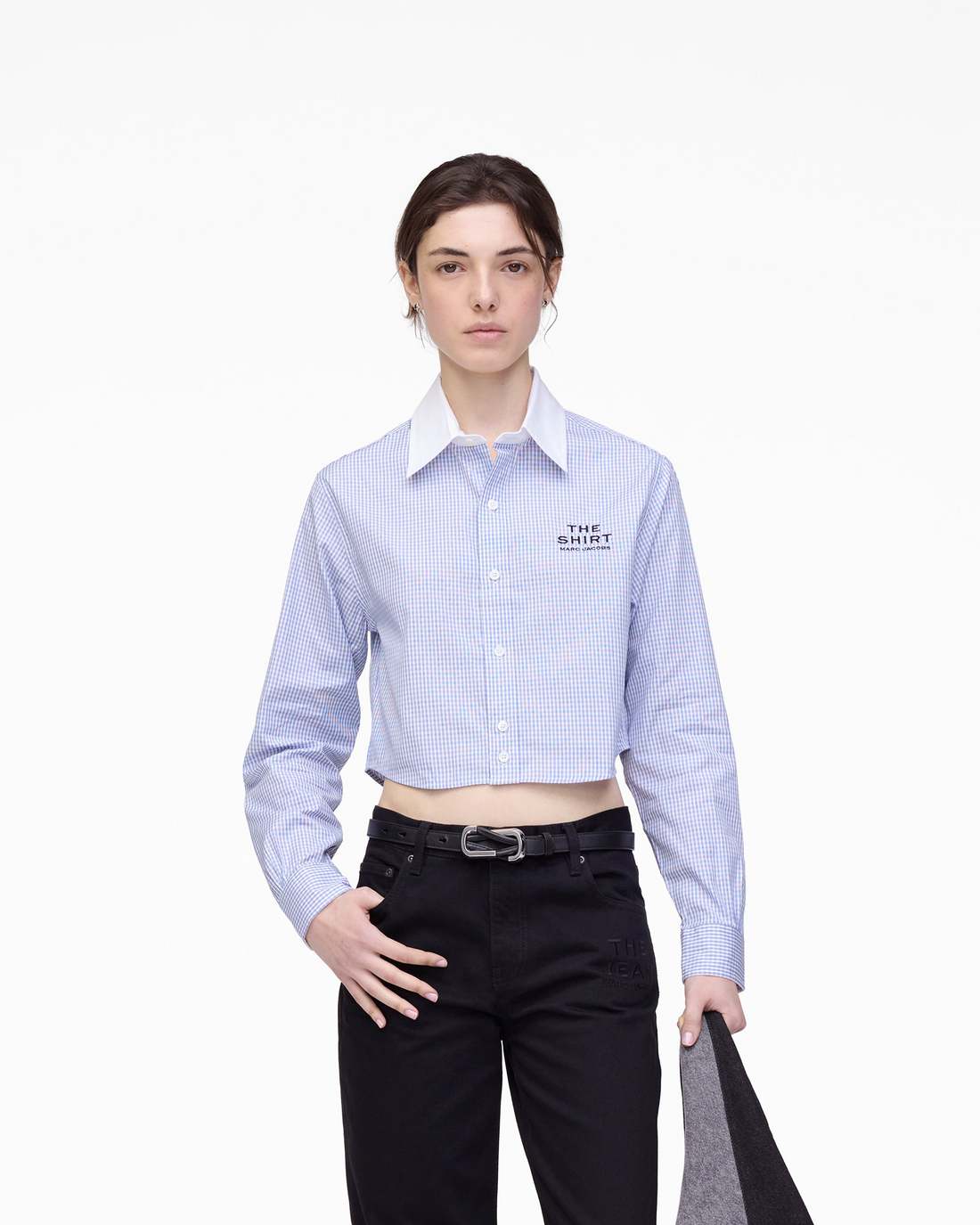 Marc Jacobs Exclusive | The Cropped Femme Shirt Blue Multi